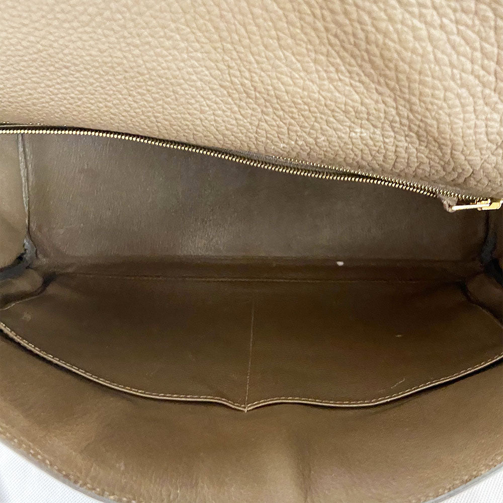 Hermès Kelly 35 Etain Togo Leather Handbag