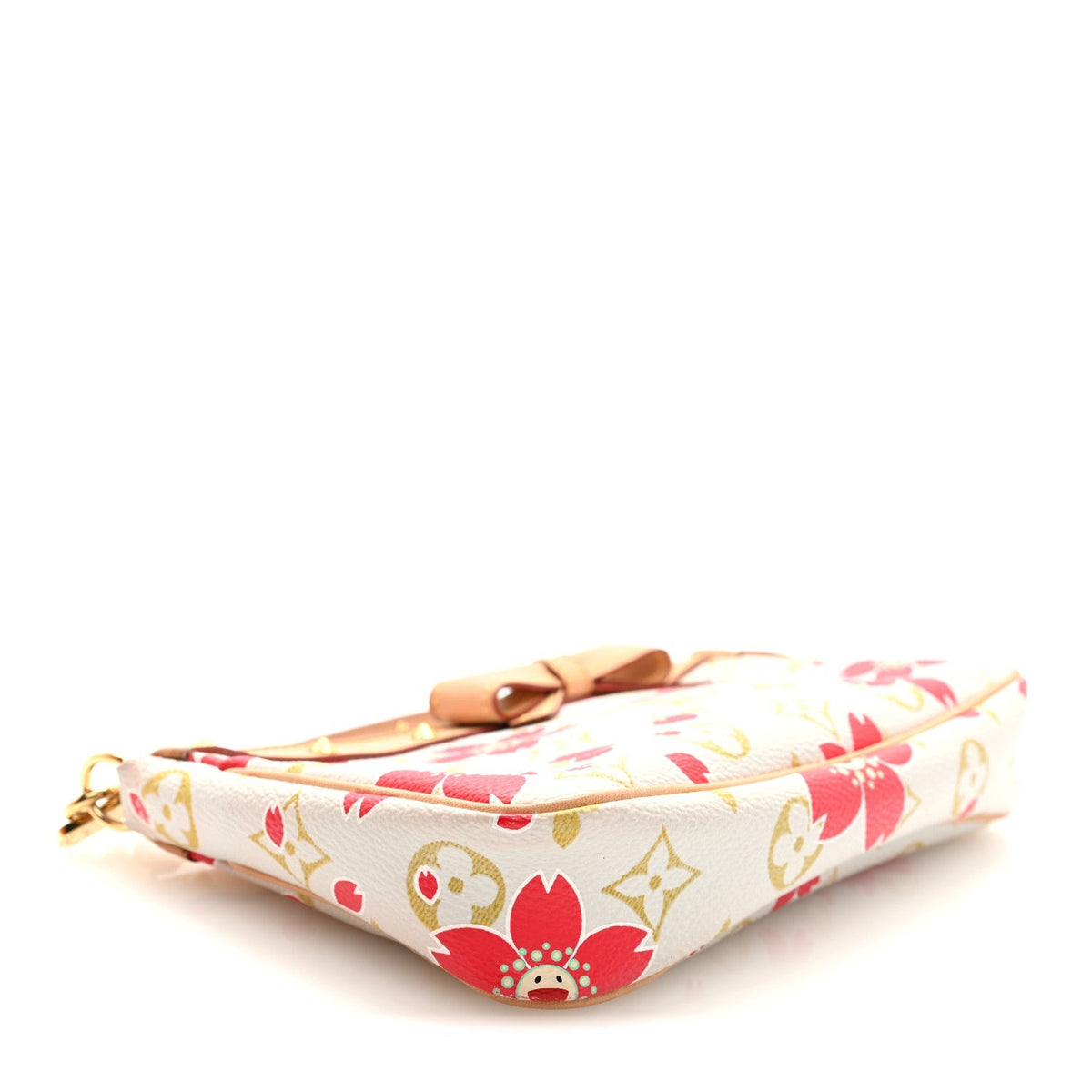 Monogram Cherry Blossom Pochette Accessories Red