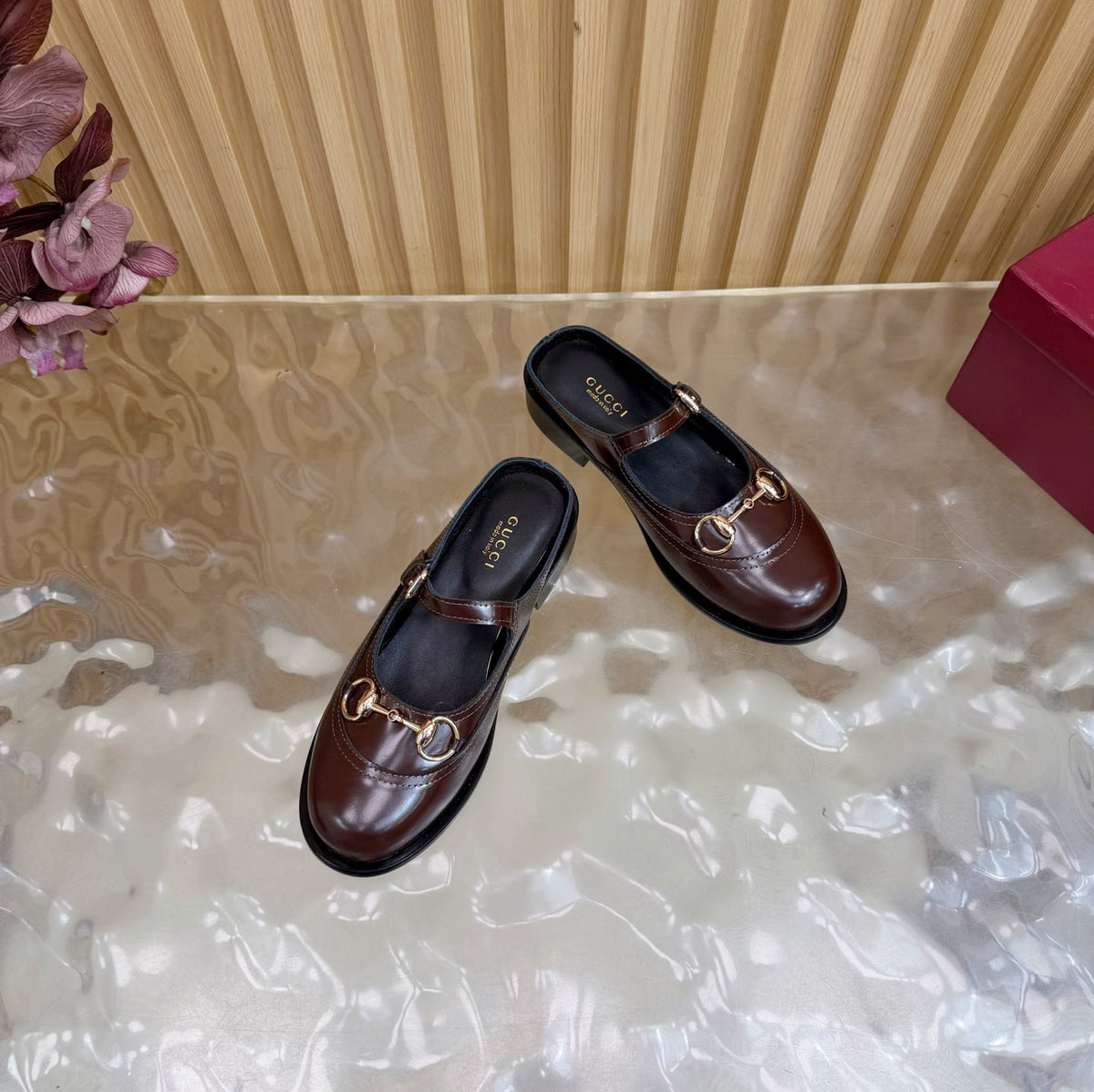 GG 26 Mule Dark Brown Sheepskin 589457