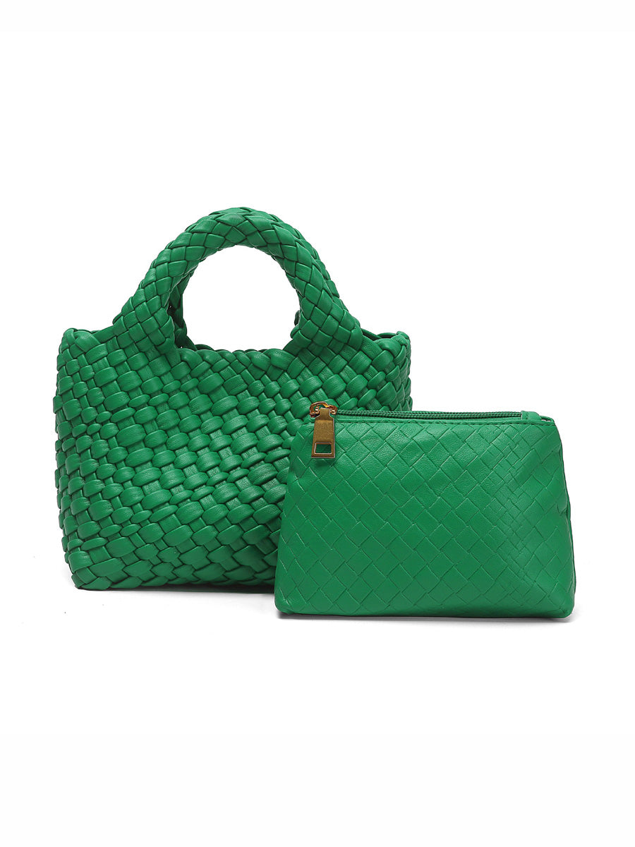 Ruby Small Woven Tote Bag