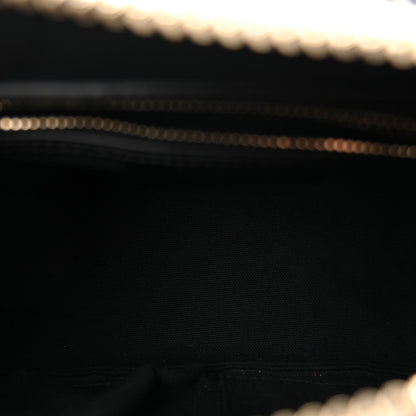 Calfskin Crocodile Embossed Mini Antigona Black