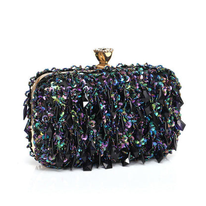 Sequined Silk Banquet Handbag