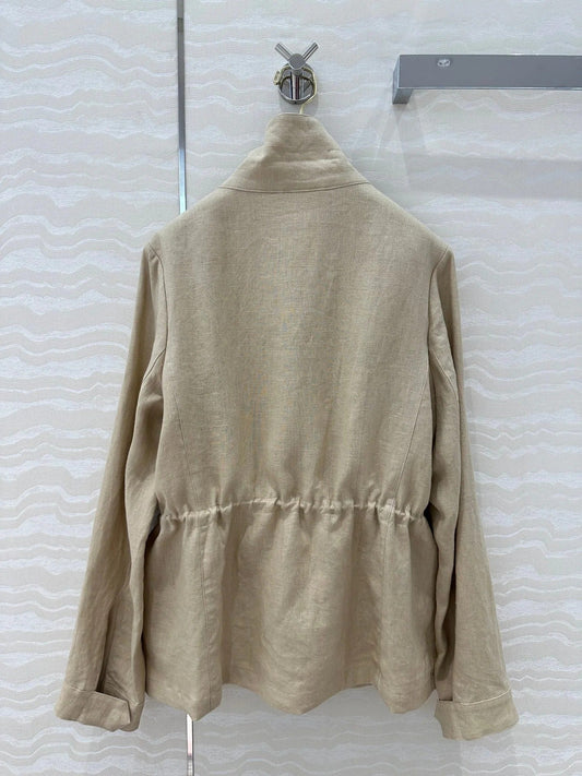 LP CLASSIC STAND-COLLAR LINEN JACKET