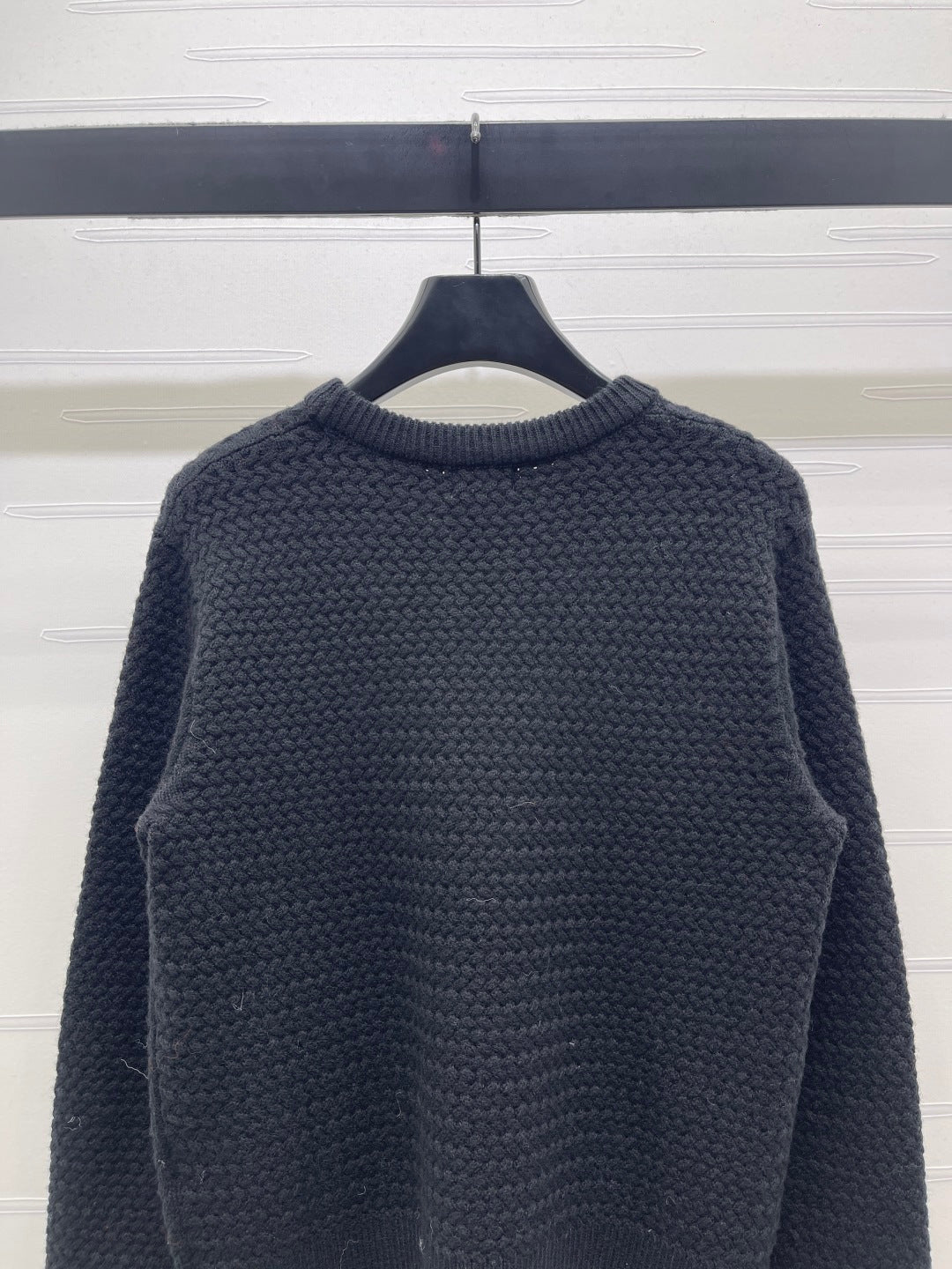 CHANEL 26 LOGO KNIT BLACK SWEATER 335407