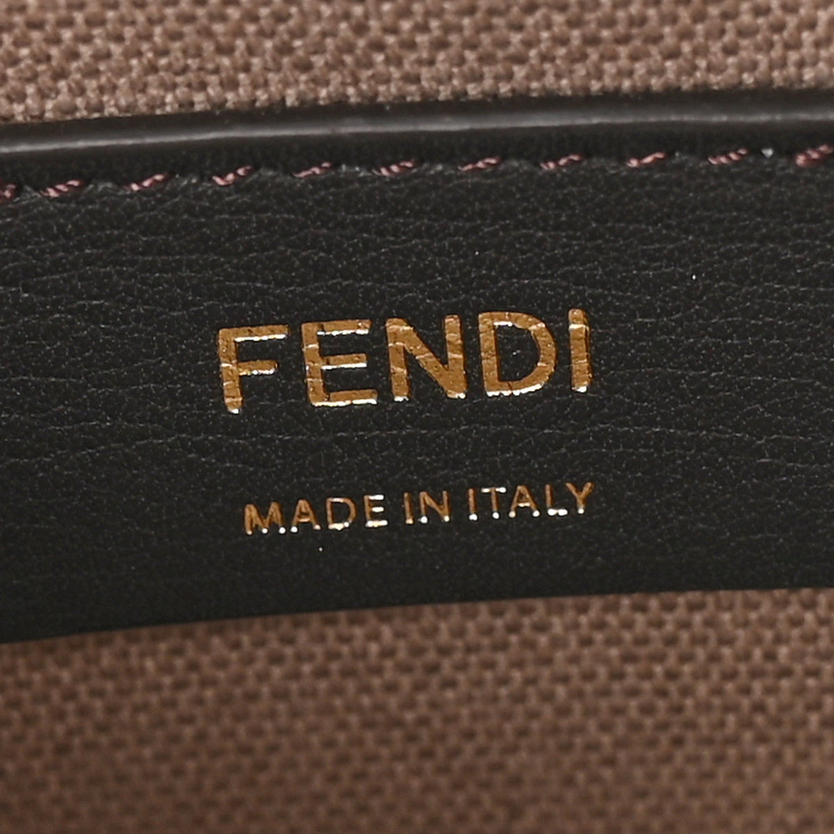 Kuban Canvas Vitello King F is Fendi FF Embroidered Mini Mon Tresor Bucket Bag Tartufo Ebano Multicolor