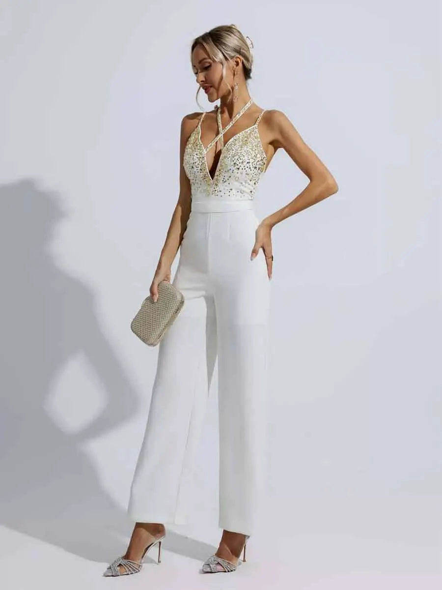 Cecilia Sequin Embellished Jumpsuit