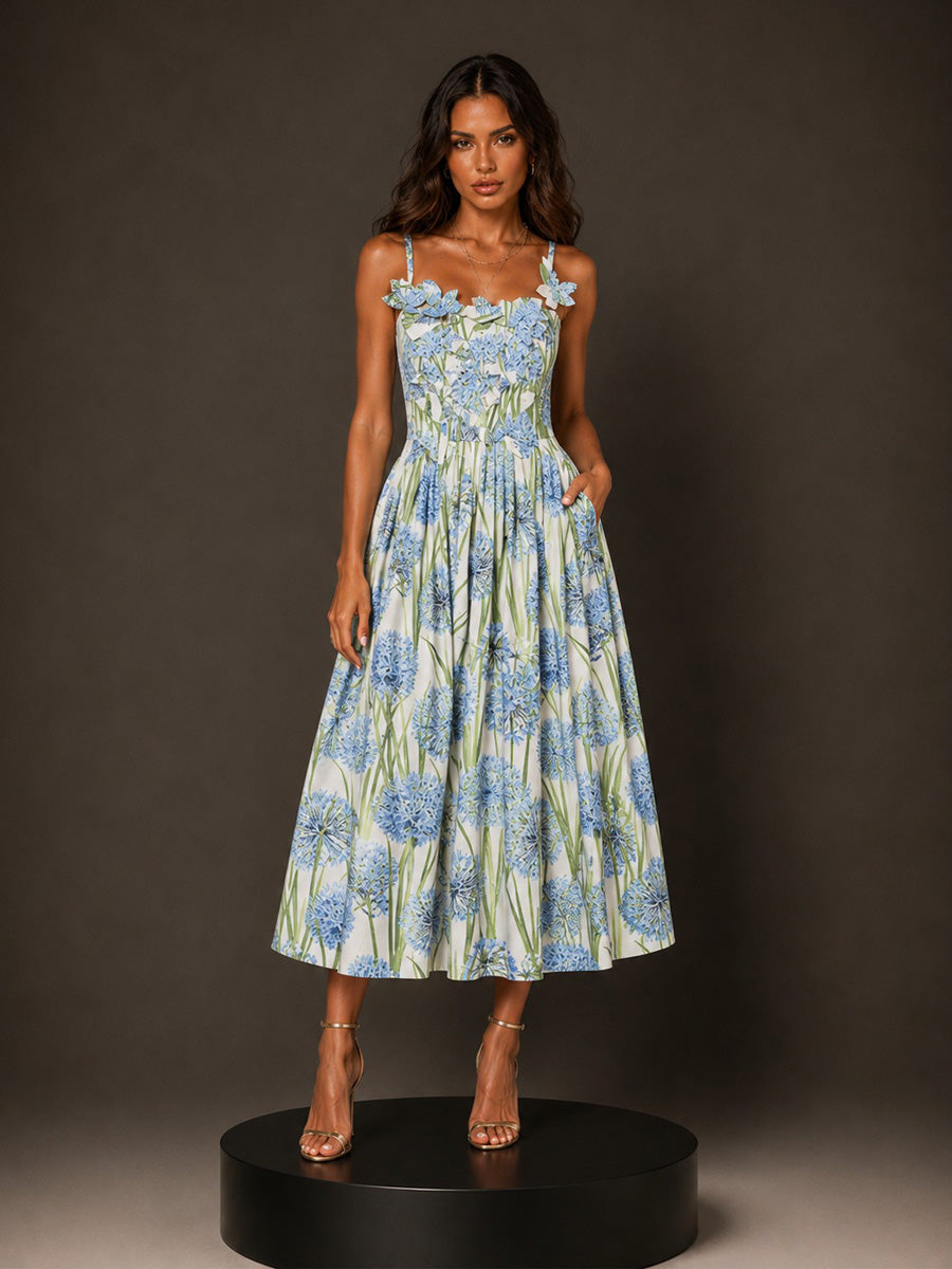 Elodie Pastoral Floral Maxi dress