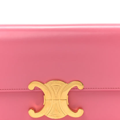 Shiny Calfskin Triomphe Flamingo