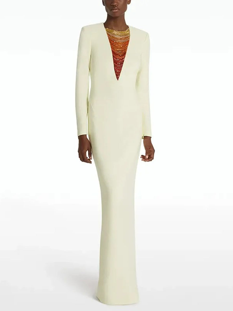 Ilaria Maxi Dress In White