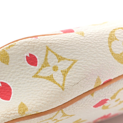 Monogram Cherry Blossom Pochette Accessories Red