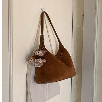 Vintage Suede Adjustable Shoulder Crossbody Bag