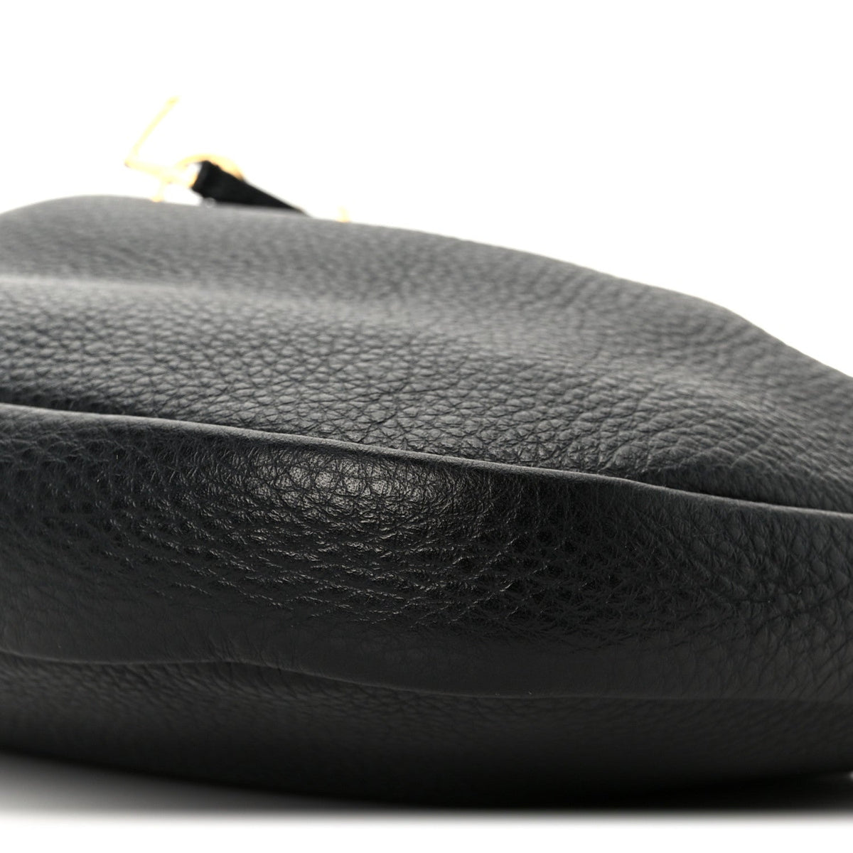 Grained Deerskin Paris VII Small Flat Hobo Black