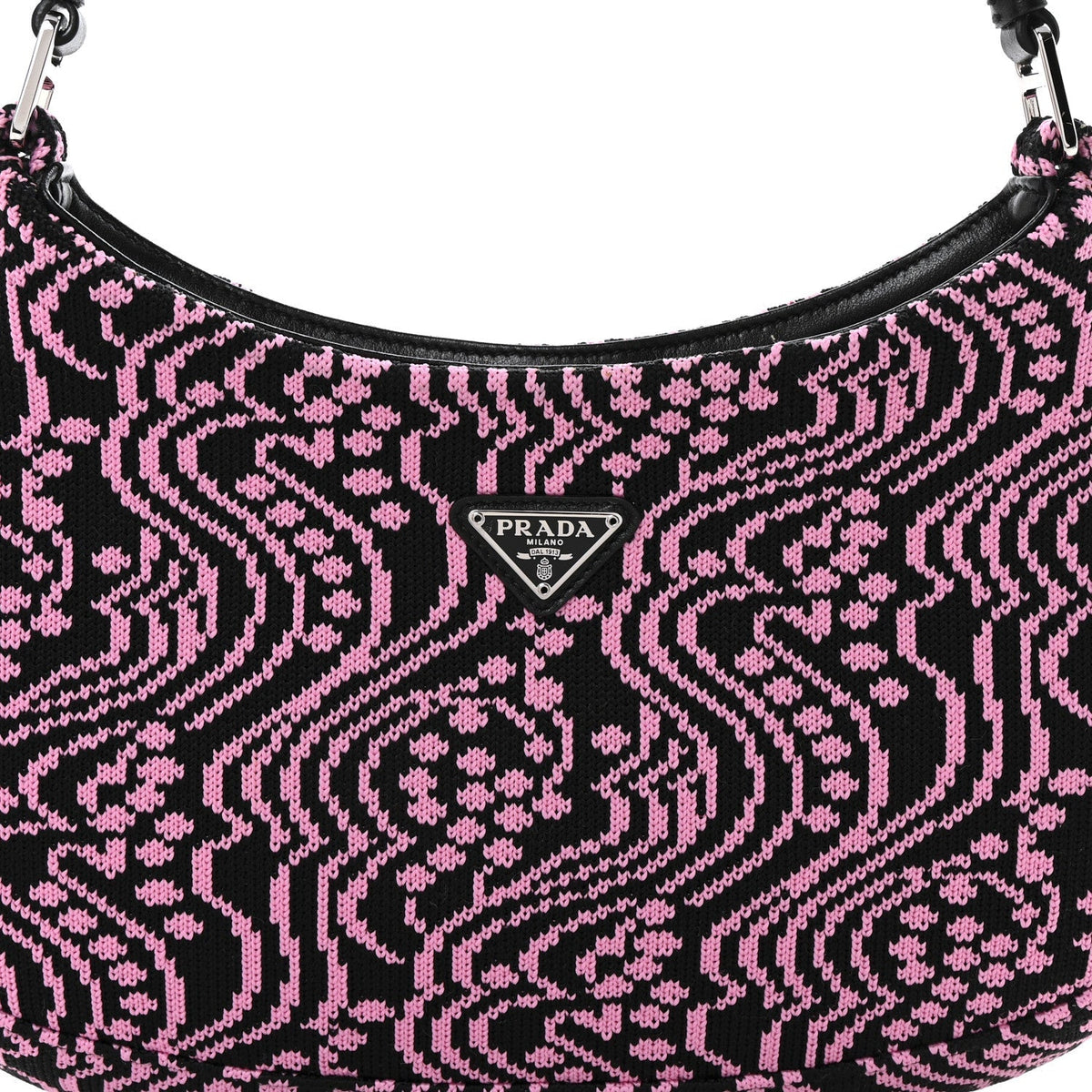 Maglia Jacquard Cleo Shoulder Bag Black Rosa