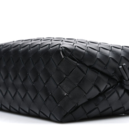 Nappa Intrecciato Small Loop Camera Bag Black