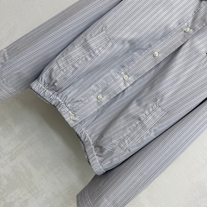 Miu Miu Jacket Striped Grey Cotton 341902