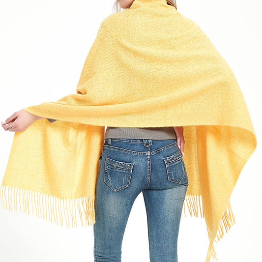 Winter Thick Warm Shawl Tassel Soft Scarf