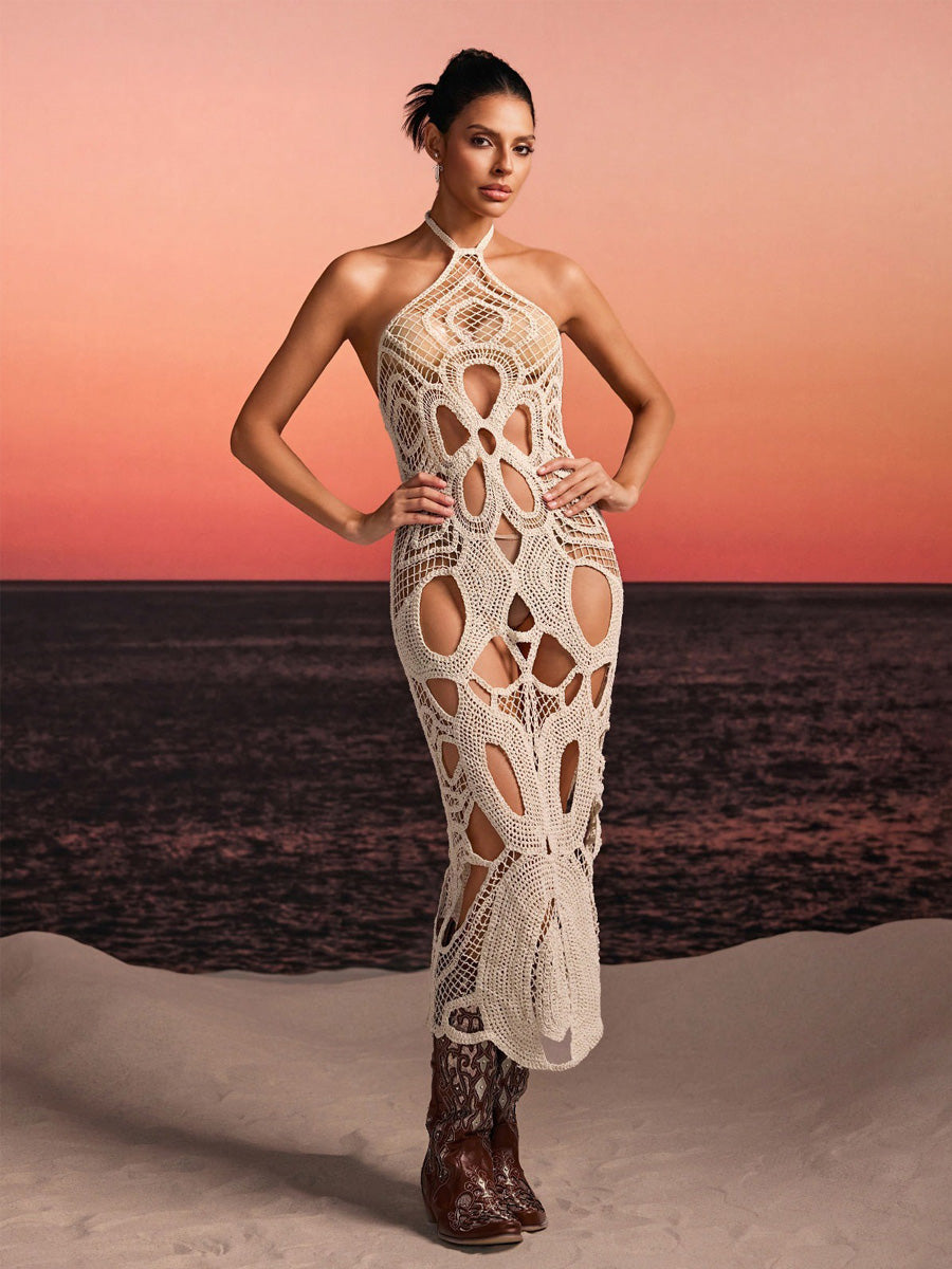 Avalon Halterneck Cutout Cover Up