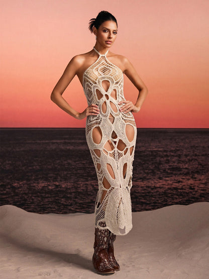 Avalon Halterneck Cutout Cover Up