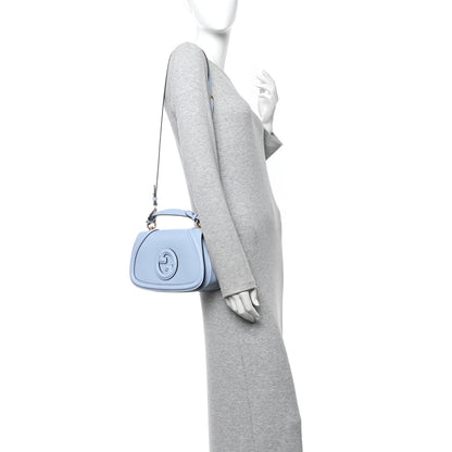 Roxy Calfskin Medium Blondie Top Handle Bag Cloudy Blue