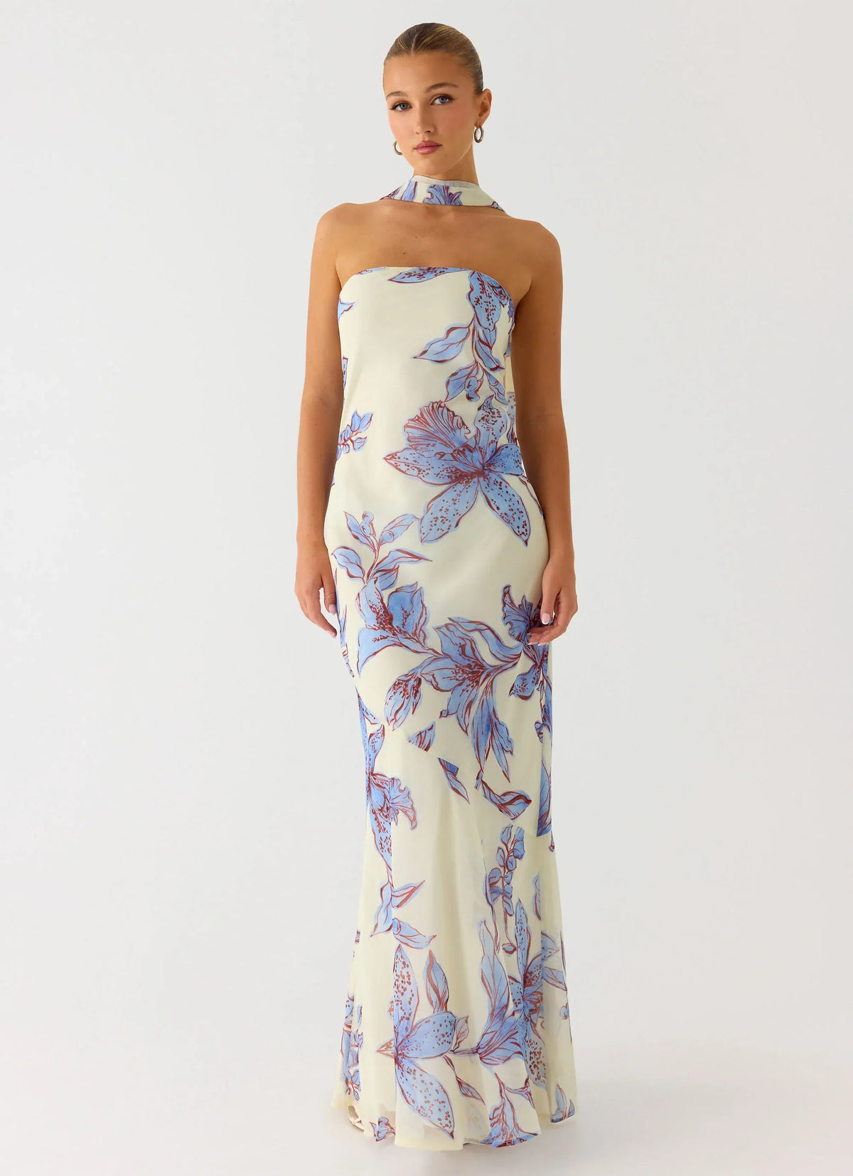 Under The Pagoda Maxi Dress - Violet Blossom