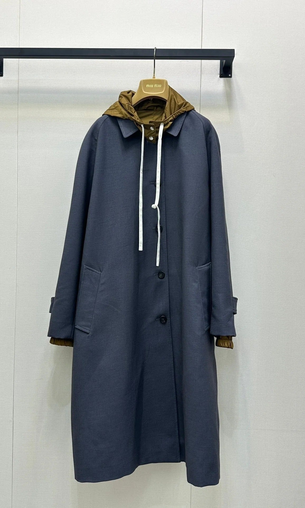 MIUMIU HOODED TRENCH COAT STYLE 56