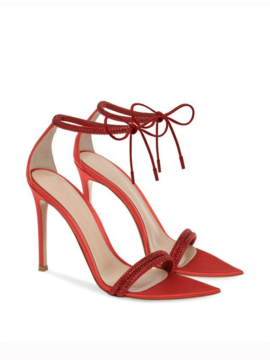 Noelia Pointed-Toe Strappy Sandals