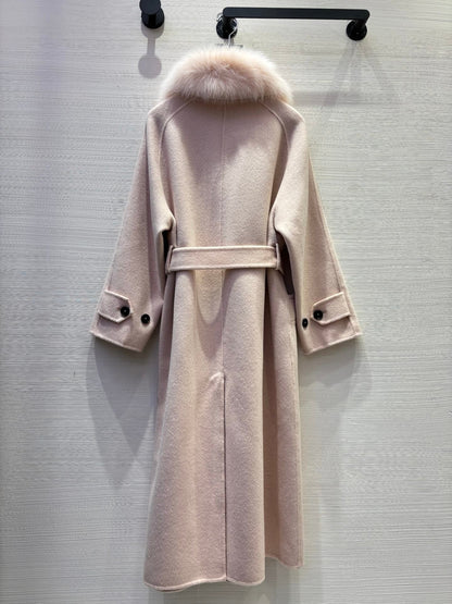 MAX MARA 25S DOUBLE-FACED CASHMERE COAT 056