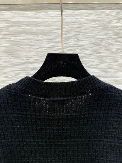 CC 25 Sweater Black Pattern Cashmere 286351