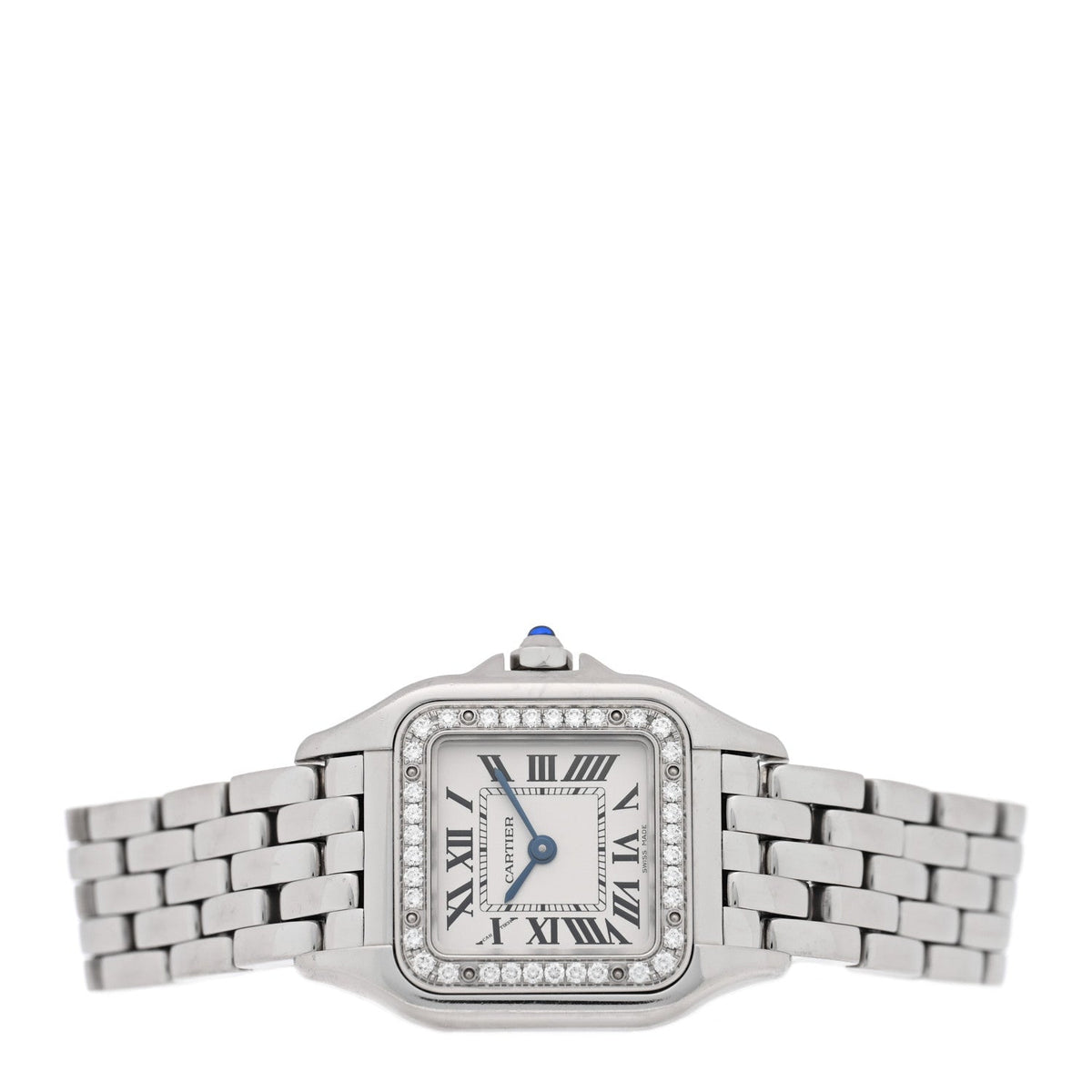 Stainless Steel Diamond 22mm Panthere Quartz Watch