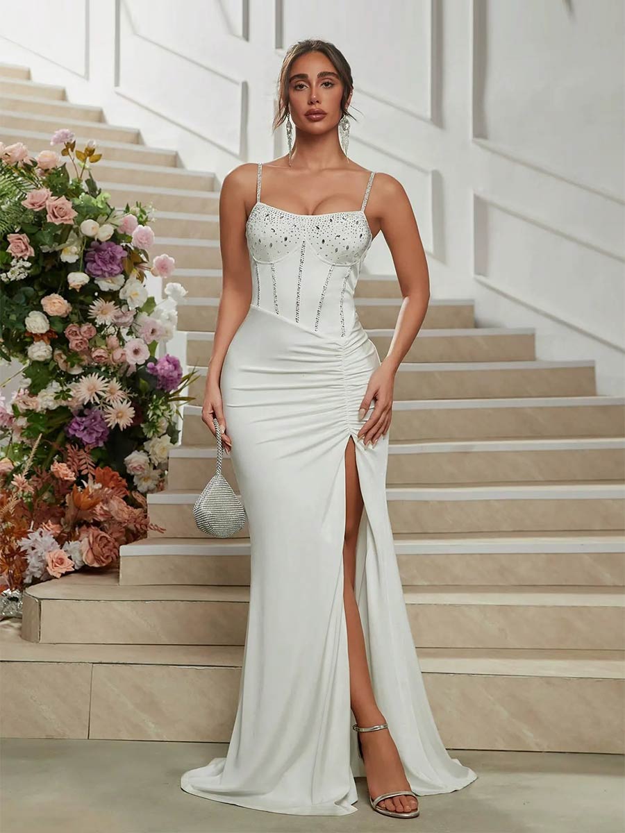 Simone Maxi Dress In White