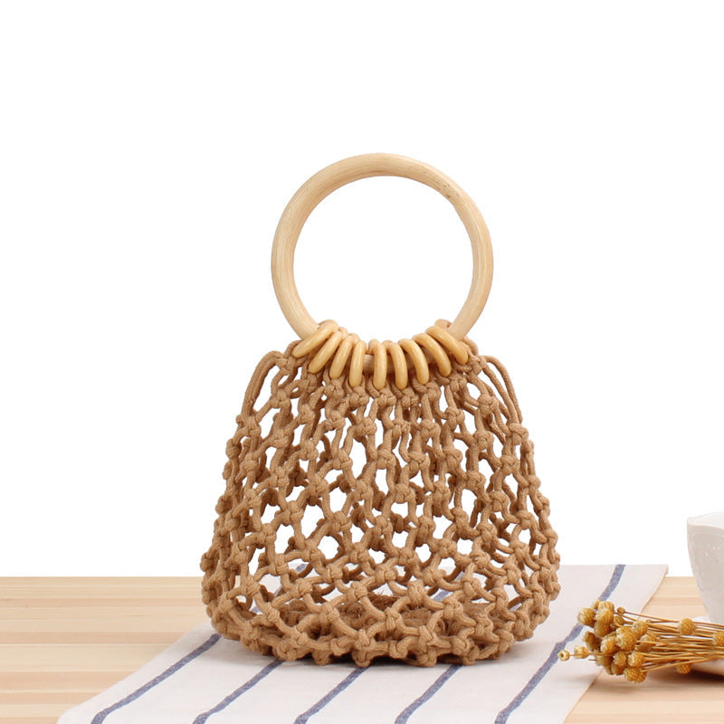 Crochet Market Bag Netted Hand-Woven Bag