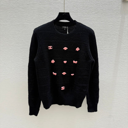 CC 25 Sweater Black Pattern Cashmere 286351