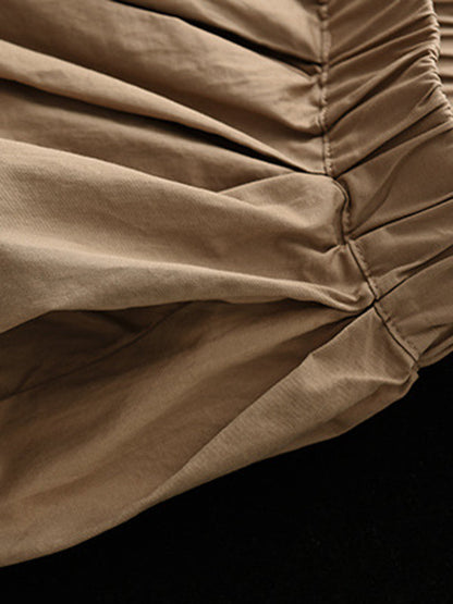 Vintage Casual Loose Ramie Cotton Wide Leg Pants