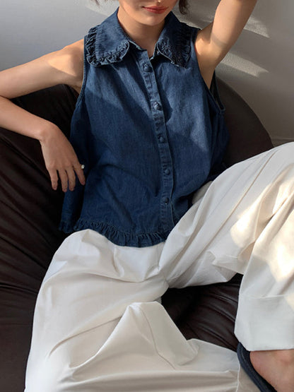 High Waisted Wide Leg Pleated Solid Color Casual Pants Bottoms Flared Trousers