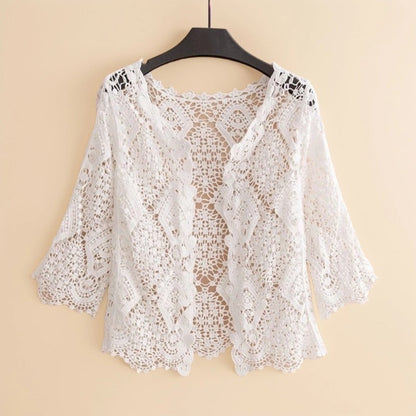 Crosa - Sheer Crochet Cardigan – Ethereal Summer Cover-Up