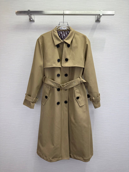 CD 25SS Long Trench Coat Beige Cotton 306561