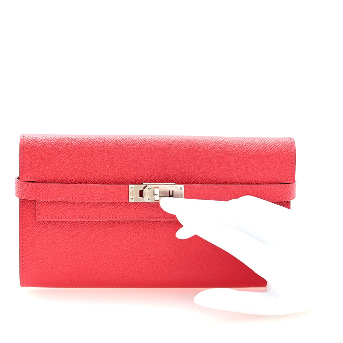 Epsom Kelly Longue Wallet Rose Jaipur