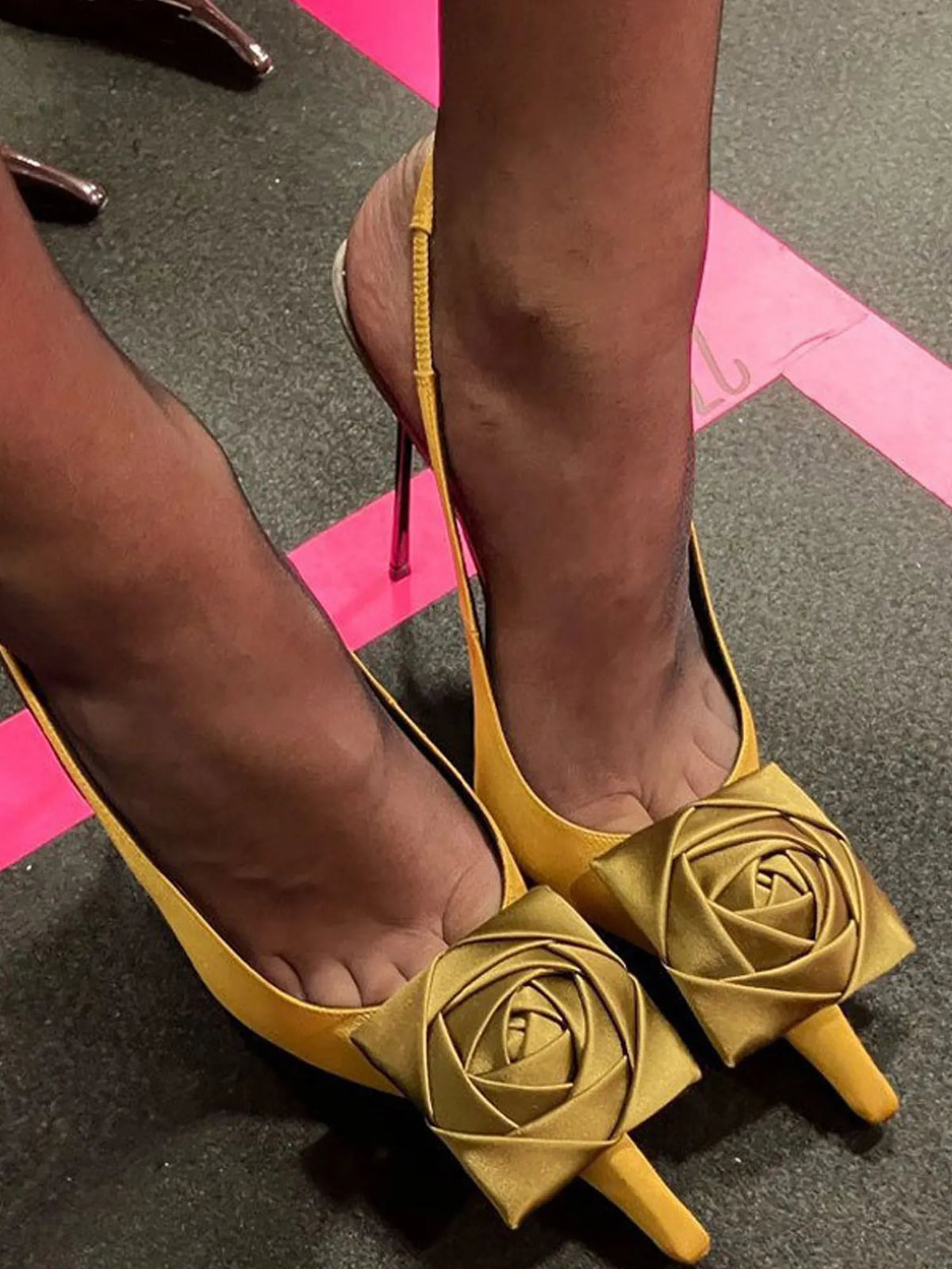 Aislinn Rose-embellished Pointed-toe Sandals