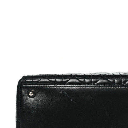Lambskin Cannage Large Lady Dior Black