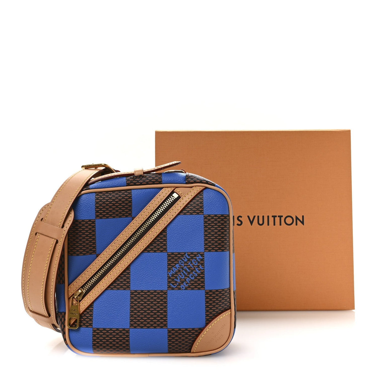 Damier Pop Chess Messenger Blue