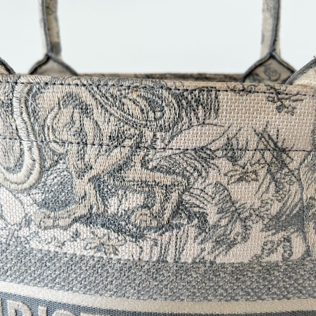 Dior Canvas Book Tote Medium Bag