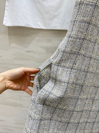 CC 26s Classic Dress Beige-Grey Tweed 352291