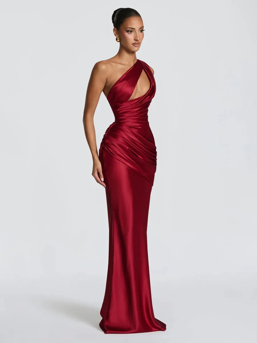 Ariella Satin Bodycon Maxi Dress