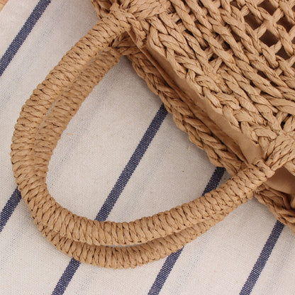 Crochet Market Bag Cherry Woven Bag