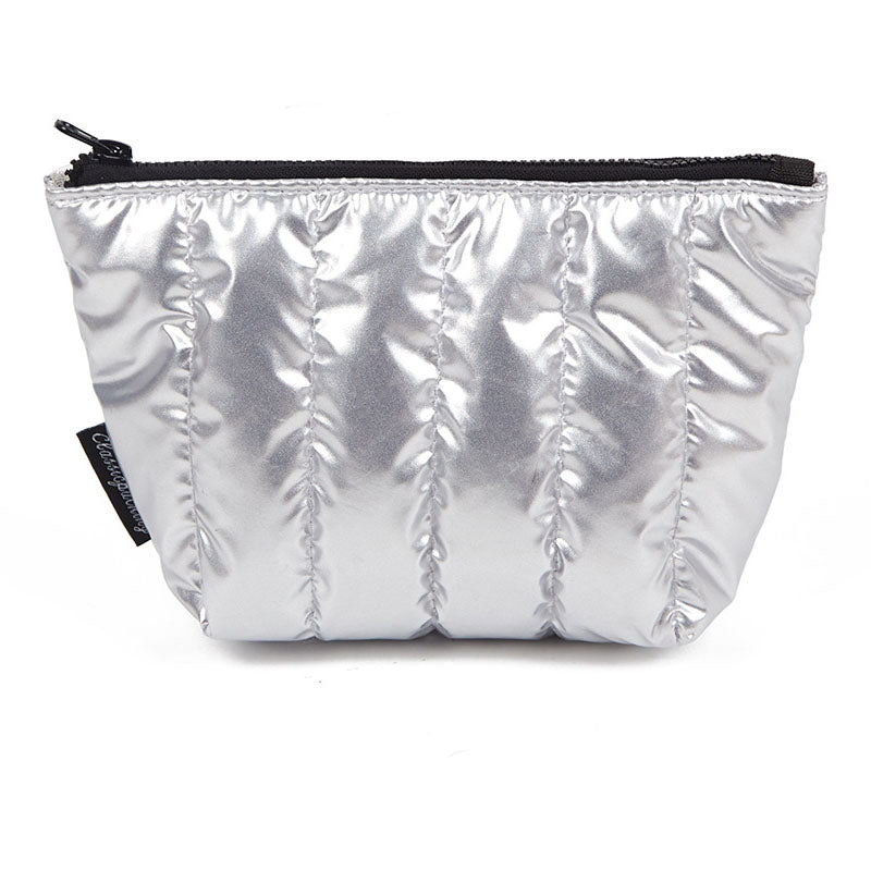 Simple Puffer Solid Color Cosmetic Bag