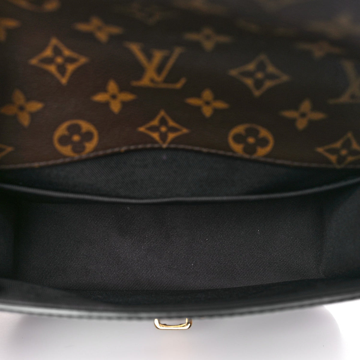 Patent Calfskin Monogram Cherrywood BB Black