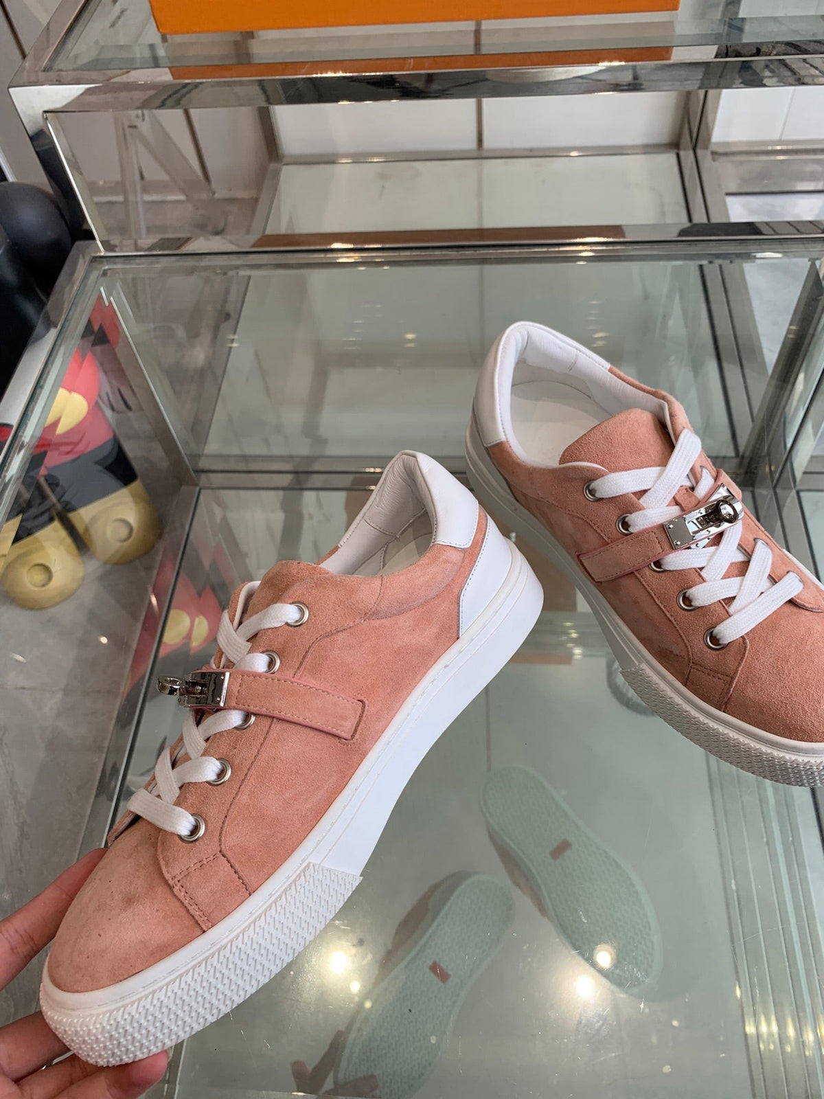 HM Day Sneaker Pink Suede 291835