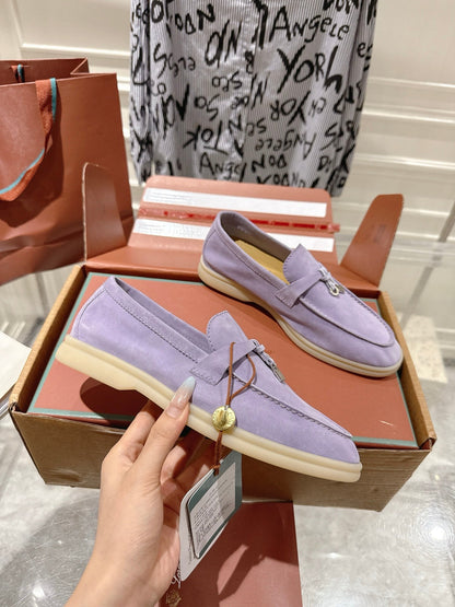 LP Summer Charms Walk Loafers Lavender Suede 565852