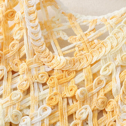 Crosa - Sweet Crochet Hollow Knit Tank Top