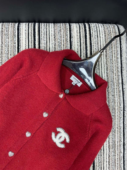 Chanel 2025 Knitted Cardigan Wool Cashmere 730266